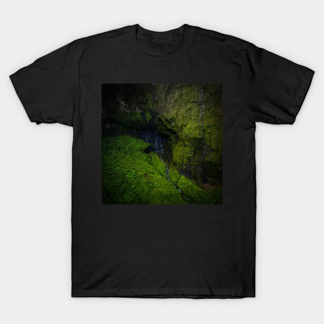 Kauai volcano and waterfall T-Shirt by Sampson-et-al